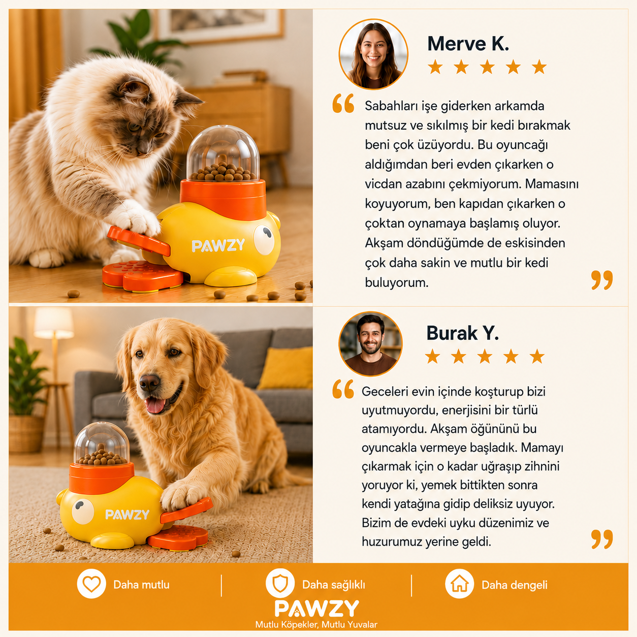 Pawzy™ Zeka Geliştirici Ödül Maması Oyuncağı